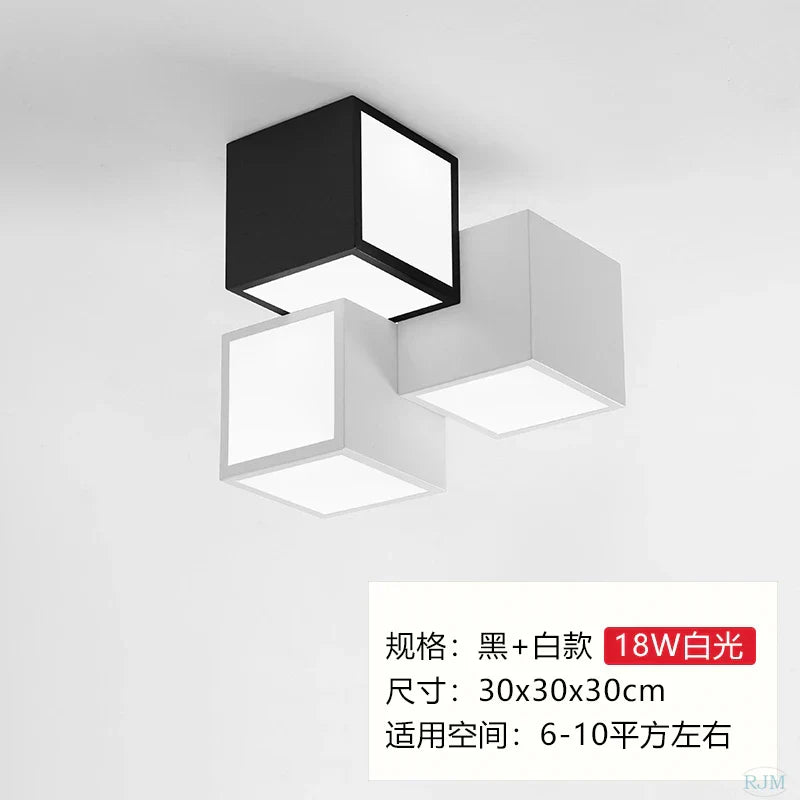 DecorBites™ Acrylic LED Ceiling Light with Remote Control - Modern Square Design