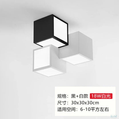 DecorBites™ Acrylic LED Ceiling Light with Remote Control - Modern Square Design