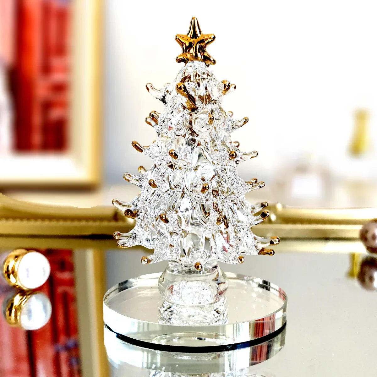 DecorBites™ Glassblown Animal Figurines Crystal Statuette Collectible Home Decor Gift