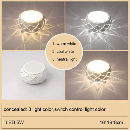 DecorBites™ LED Ceiling Light: Simplicity 5W 12W Dimmable Cylinder Lamp for Aisle Corridor