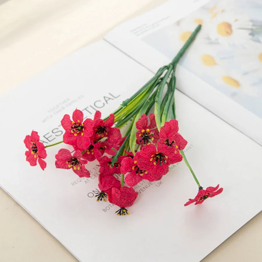 DecorBites™ Artificial Cherry Blossom Wall Flowers - Home Garden Wedding Decor