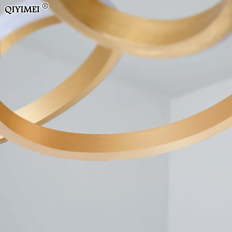 Lámparas colgantes LED chapadas en oro DecorBites™ para iluminación de comedor, cocina, dormitorio o estudio.