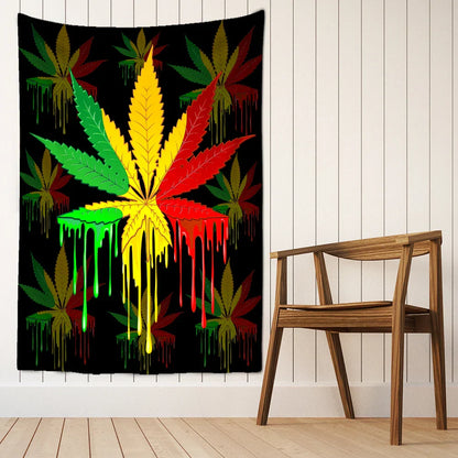 Decobites Maple Leaf Tapestry Wall Hanging: Boho Witchcraft Bedroom Art & Home Decor