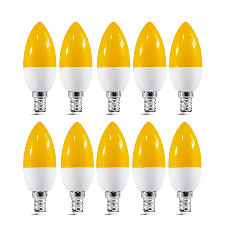 Decorbites™ LED-Birnenleuchte E14 3W RGB Bunte Kerzenleuchte 5 Farben SMD Taschenlampenbirne