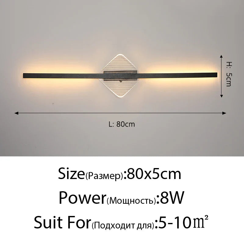 DecorBites™ LED Mirror Wall Lamp for Modern Minimalist Decor