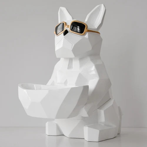 حامل مناديل الكلاب الرائع من DecorBites™ مع صندوق تخزين، ديكور منزلي للمكتب، تمثال كلب