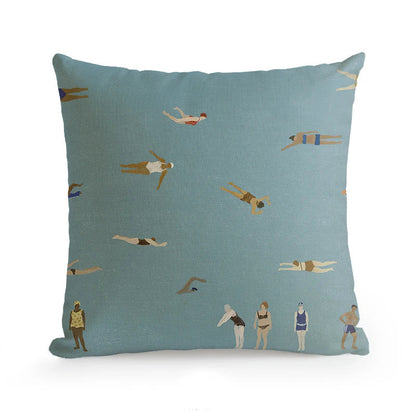 DecorBites™ Cute Dog Printed Designer Throw Pillow Cover for Living Room Sofa Decor