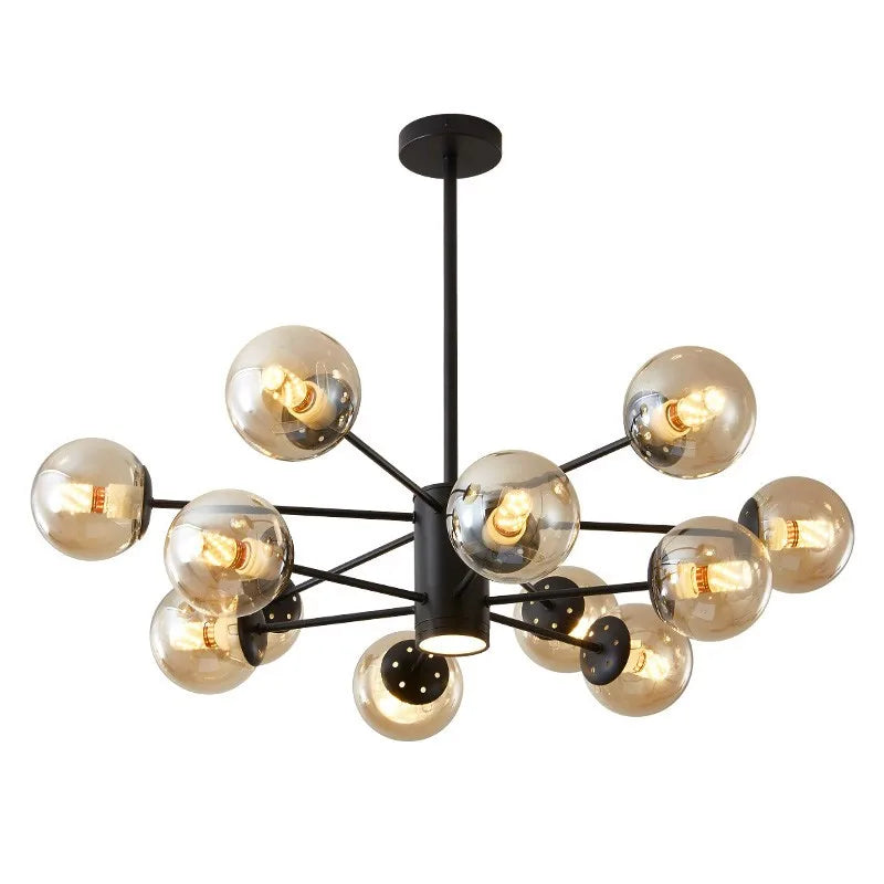 DecorBites™ Gold Branch LED Chandelier for Modern Living Room Decor