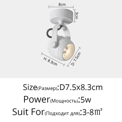 DecorBites™ LED Adjustable Angle Spotlight Ceiling Lights for Background Wall and Aisle