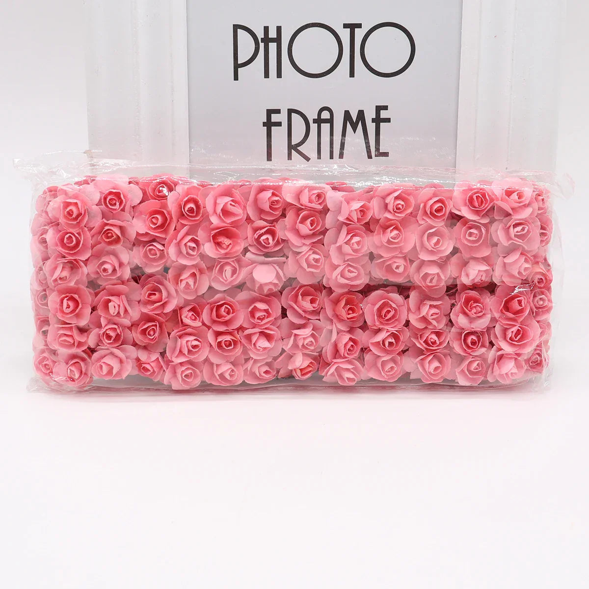 DecorBites™ 144 piezas de flores de papel artificiales de 2 cm para decoración de bodas y manualidades