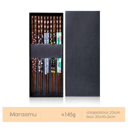 عيدان تناول الطعام المصنوعة من خشب الخيزران من DecorBites™ للسوشي وتناول الطعام