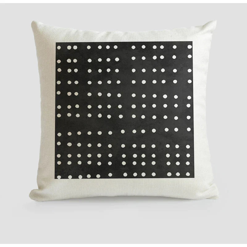 DecorBites™ Japanese Art Handmade Square Cushion Cover 45x45 for Literary Youth Fashion