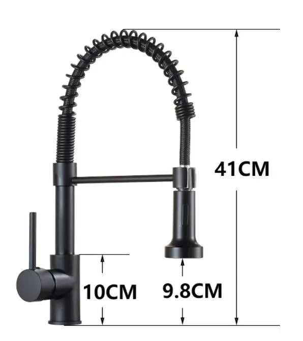 Nickel Rotating Kitchen Faucet