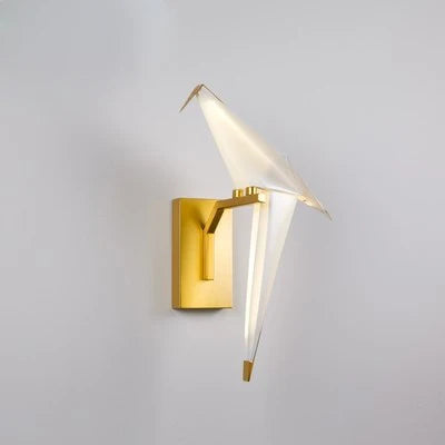 DecorBites™ Love Bird LED Wall Sconce Iron Acryl Wall Light for Bedroom Corridor