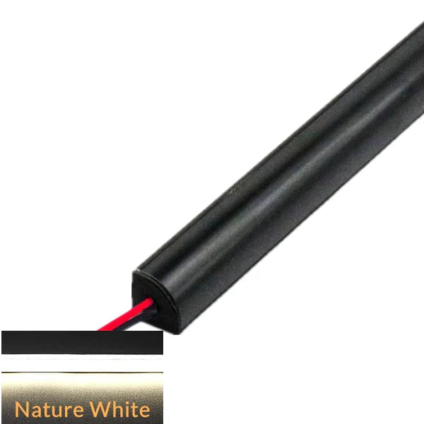 Decorbites™ LED Schwarz V-Typ Rohrenleuchte, SMD2835 Leiste mit Milchigem Abdeckung Linearprofil