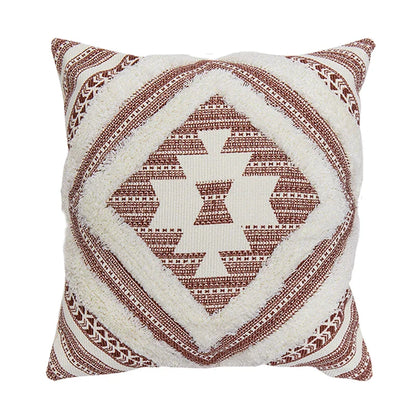 DecorBites™ Boho Style Cotton Woven Cushion Cover in Coffee Black, 45x45cm/30x50cm