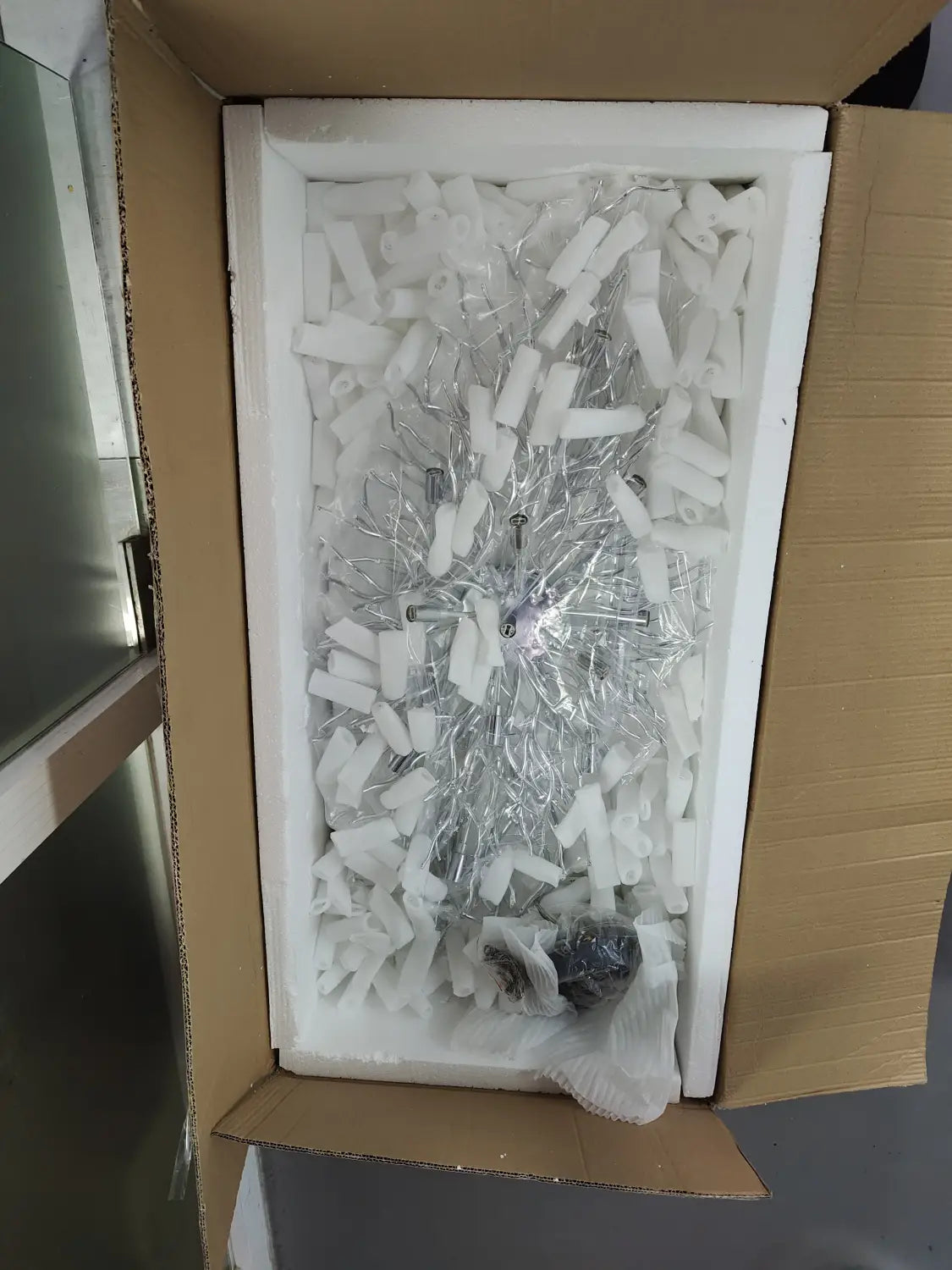 Crystal Chandelier with Raindrop Crystals
