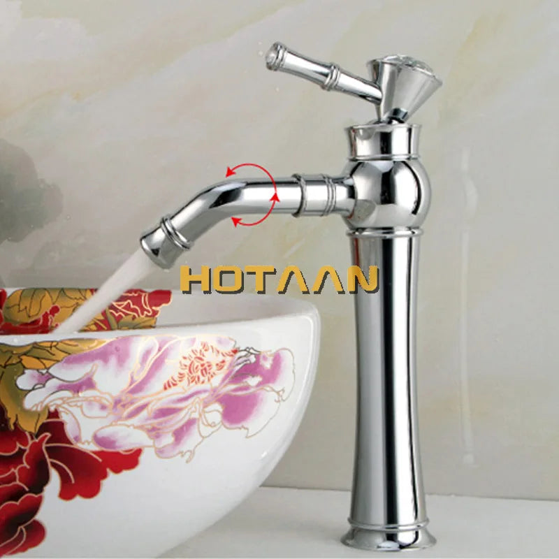 Decorbites™ Grifo de Oro para Baño | Grifo Moderno para Lavabo con Diseño de Arco Alto