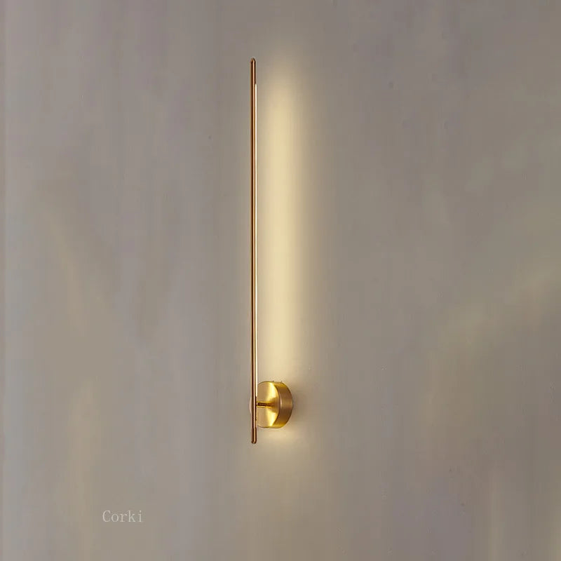 DecorBites™ Gold Geometric Wall Lamp for Living Room, Bedroom, and Hotel Aisle