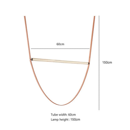 DecorBites™ Glass Tube Pendant Light for Living Room Restaurant Villa Stairwell