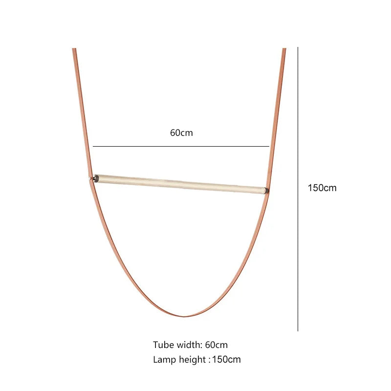 DecorBites™ Glass Tube Pendant Light for Living Room Restaurant Villa Stairwell