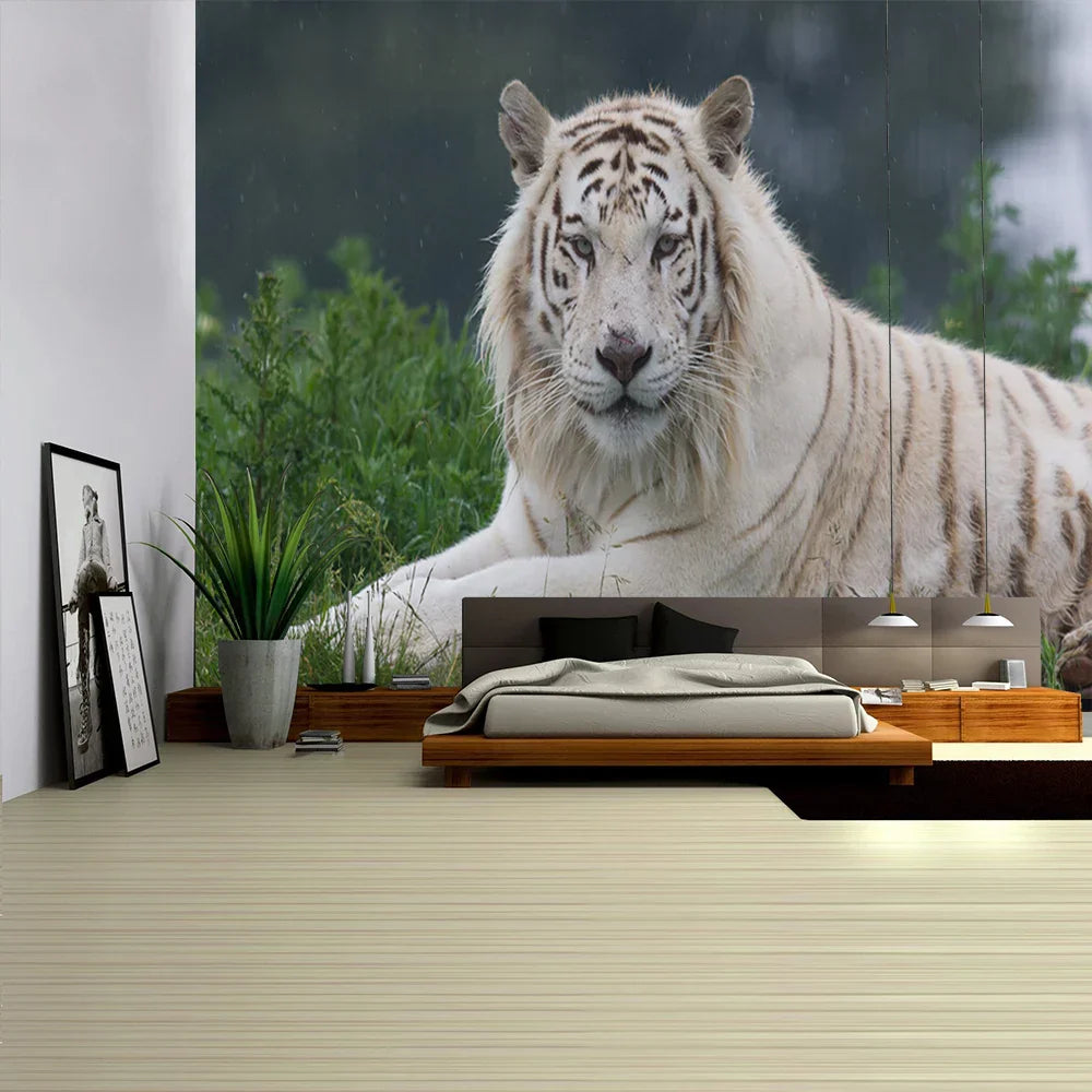 Decobites Tiger Pattern Luxury Wall Tapestry for Modern Home Decor