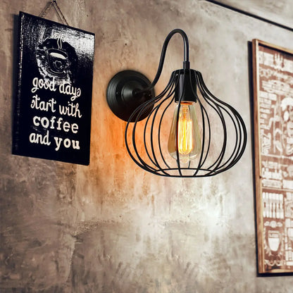 Decorbites™ Industrielle Eisen Wandlampe E27 Retro Loft Vintage LED Leuchte