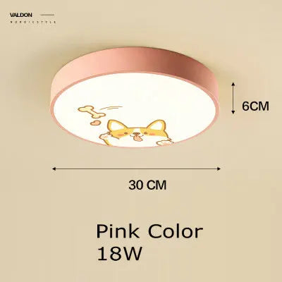 DecorBites™ Kids Cartoon Acrylic Ceiling Light with Remote Control LED Girl Children's Room Lighting