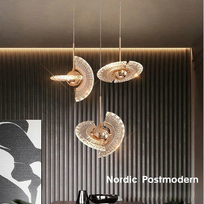 DecorBites™ Gold LED Pendant Light - Elegant Adjustable Chandelier for Indoor Home decor