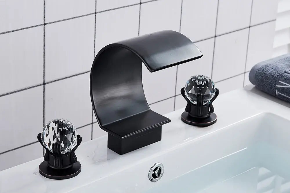 DecorBites™ Waterfall Bathroom Basin Faucet - Hot/Cold Mixer