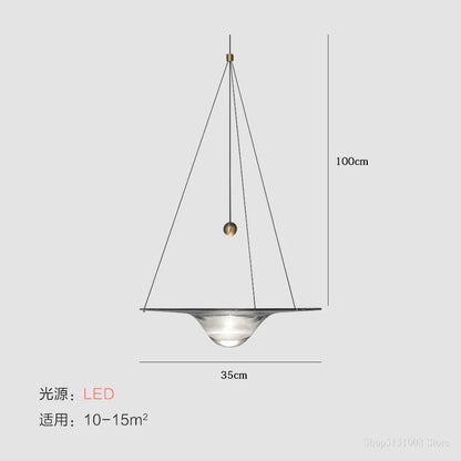 DecorBites™ Clear Glass Pendant Lights - Modern Nordic LED Bedroom & Restaurant Light