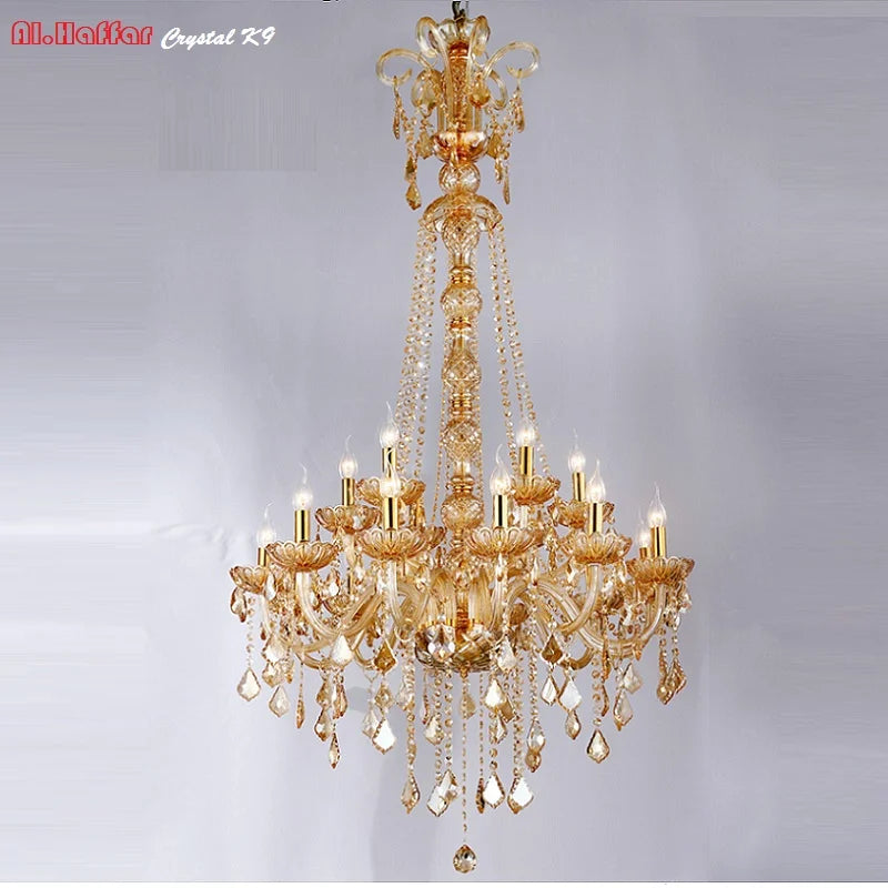 Crystal Stair Chandelier 15 Arms