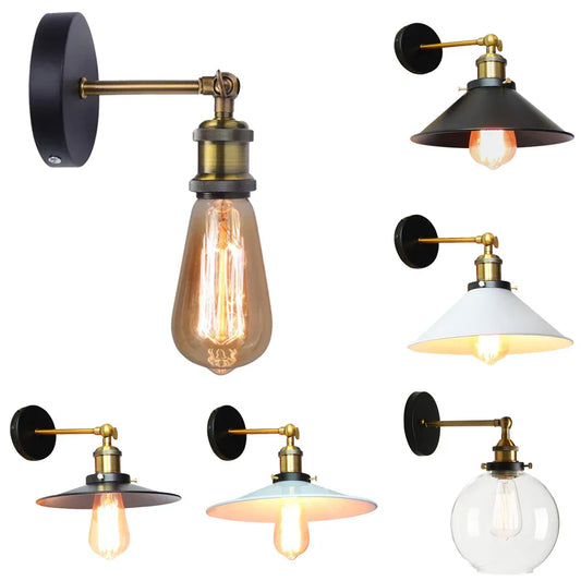 DecorBites™ Industrial Loft Wall Lamp, Retro Wall Light for Home Decor, E27 Bulb Lighting