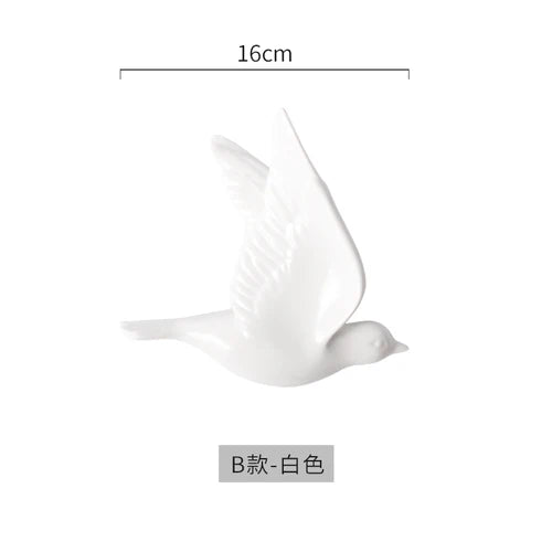 DecorBites™ Golden Bird Wall Hanging Modern Decor Pigeon Accessory