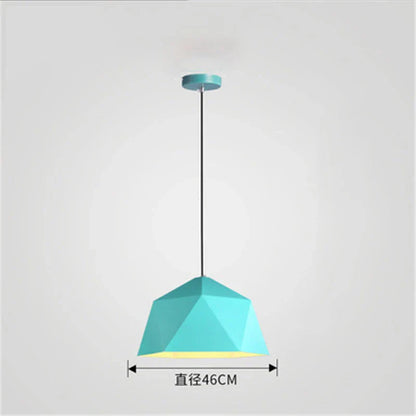 DecorBites™ Iron Diamond Pendant Lights Modern Geometry Pendent Lighting for Living Room & Cafe