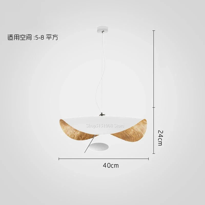 Lámpara colgante LED DecorBites™ con textura dorada para decoración de sala de estar y dormitorio.