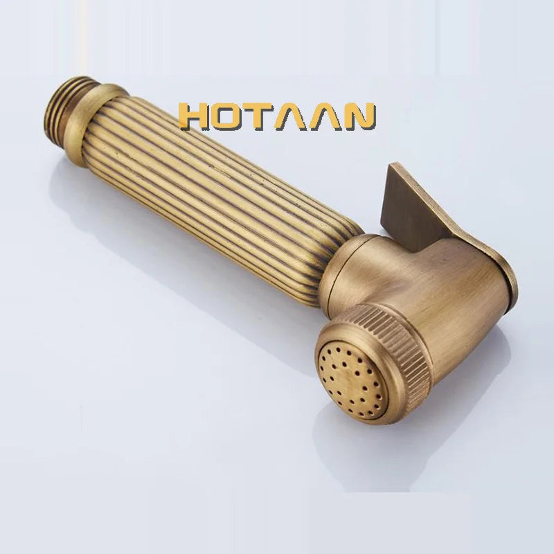 صنبور بيديه نحاسي عتيق من DecorBites™، بخاخ دش إسلامي صحي