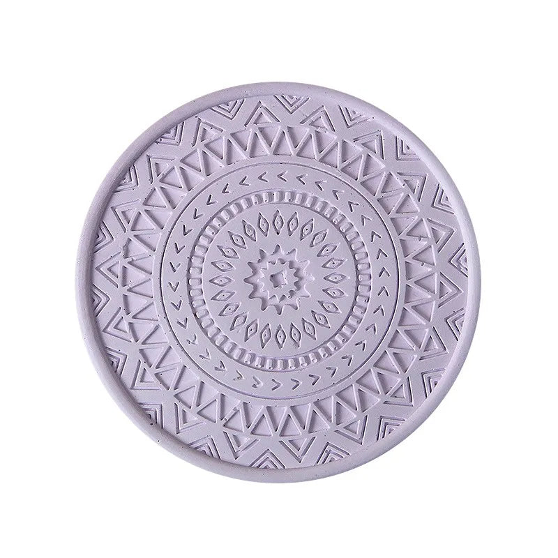 DecorBites™ Diatomite Round Coasters: Absorbent, Colourful, Fashionable Drink Mats