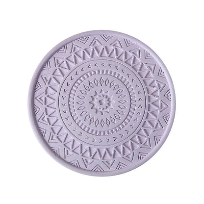 DecorBites™ Diatomite Round Coasters: Absorbent, Colourful, Fashionable Drink Mats