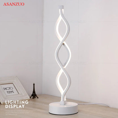DecorBites™ LED Ring Table Lamp: Modern Nordic Bedroom Lighting Fixture