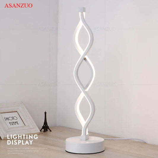 DecorBites™ LED Ring Table Lamp: Modern Nordic Bedroom Lighting Fixture