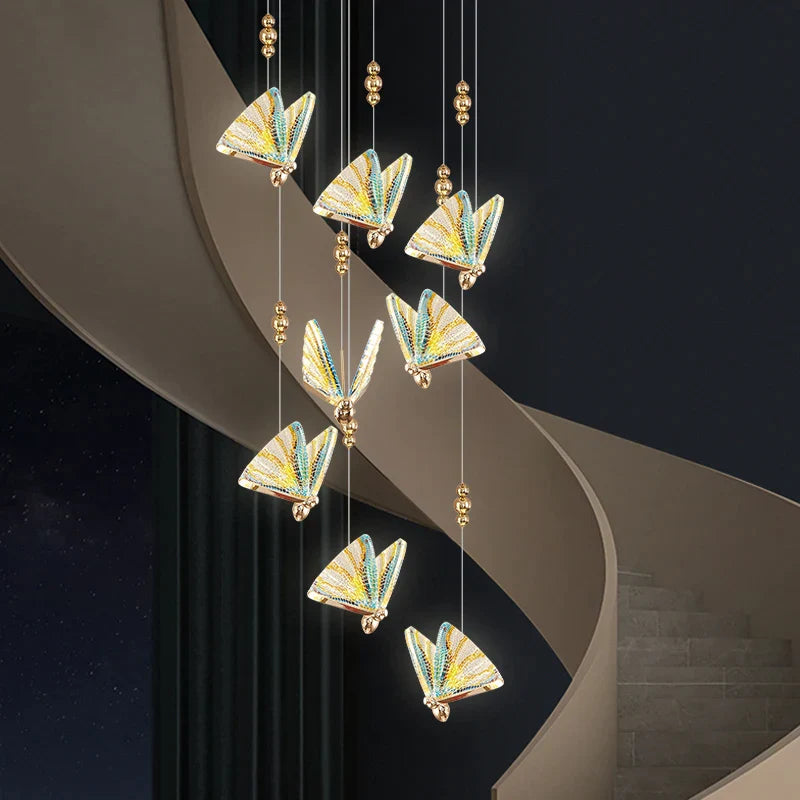 DecorBites™ Butterfly Stairs Bar Hanging Wire Pendant Light