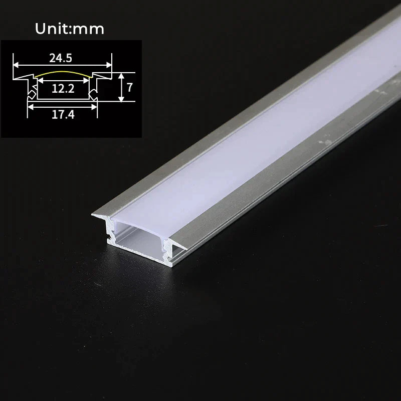 DecorBites™ LED Aluminum Profiles Corner Channel with Transparent/Milky Diffuser for Strip Lights