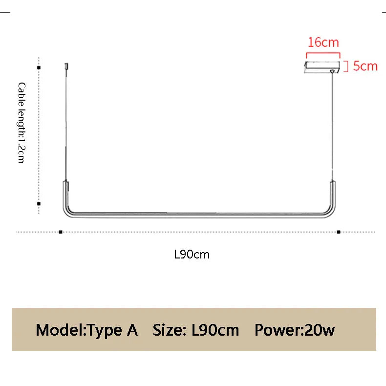 Decorbites™ Lámpara de Techo LED Colgante Regulable para Decoración e Iluminación del Hogar Moderno