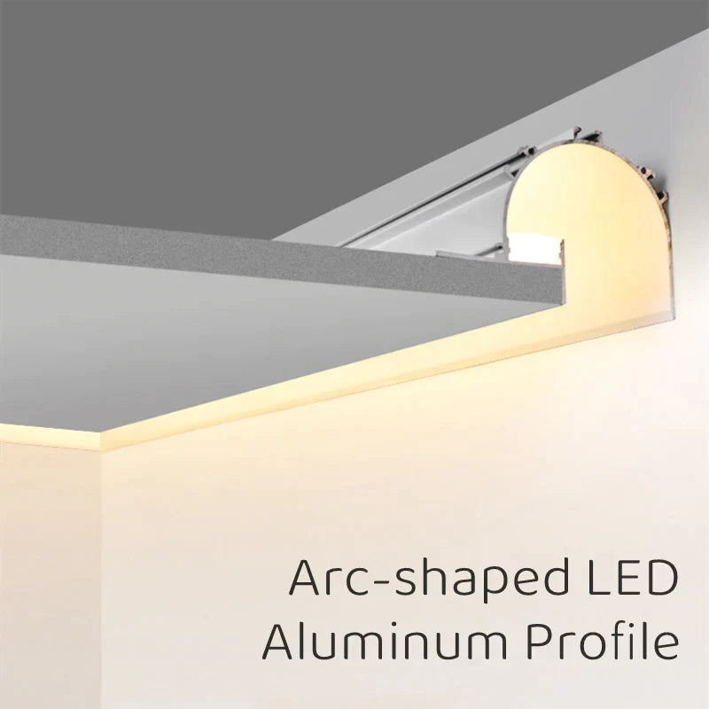 DecorBites™ 1m Trimless LED Aluminum Profile for Hidden Backlighting Linear Strip Light