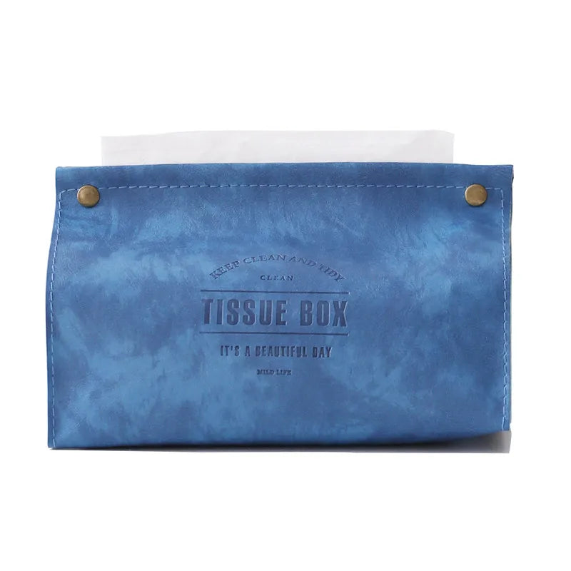 DecorBites™ Leather Tissue Box Holder - Nordic Style Decor Storage Case