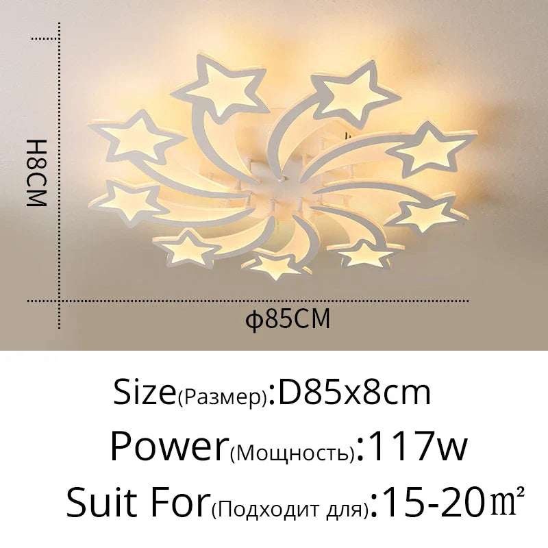 Decorbites™ Lámpara de Araña LED: Iluminación Interior Moderna Regulable para Dormitorio, Pasillo, Sala de Estar
