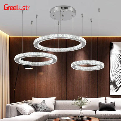 Lámparas de araña LED de cristal DecorBites™: Lámpara colgante moderna para sala de estar.