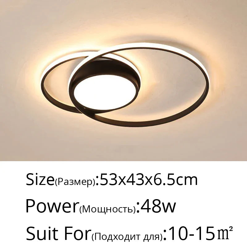 DecorBites™ LED Chandelier: Modern Dimmable Light for Living Room, Kitchen, and Aisle