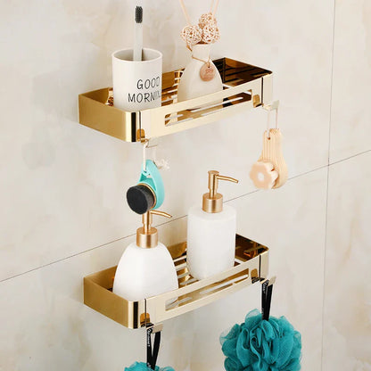 DecorBites™ Gold Bathroom Hardware Set for Towels, Paper, Brushes, and More